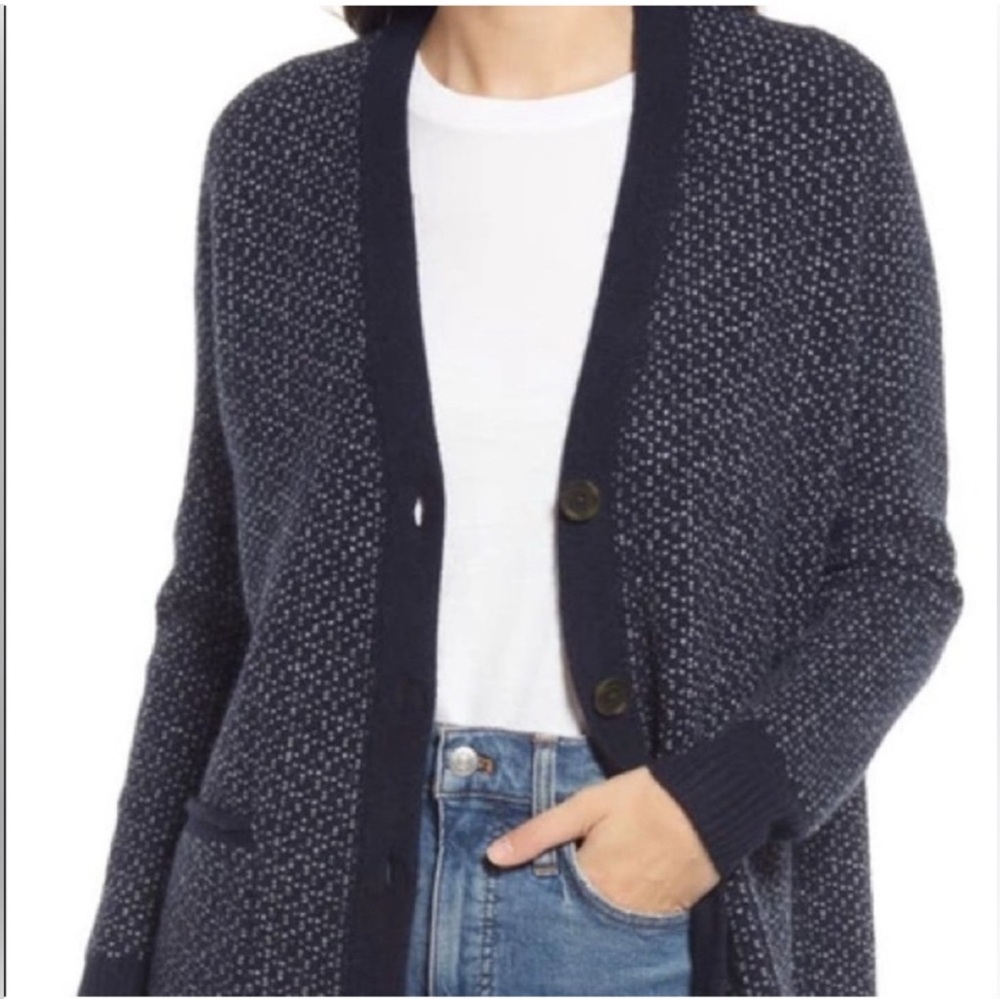 Madewell wool alpaca cardigan XS cabincore cozycore bookstore art girl luxury - Picture 2 of 5